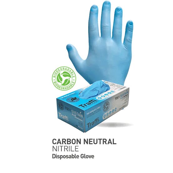 Traffi Biodegradable TD01 Nitrile Gloves